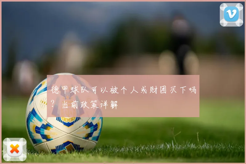 德甲球队可以被个人或财团买下吗？当前政策详解